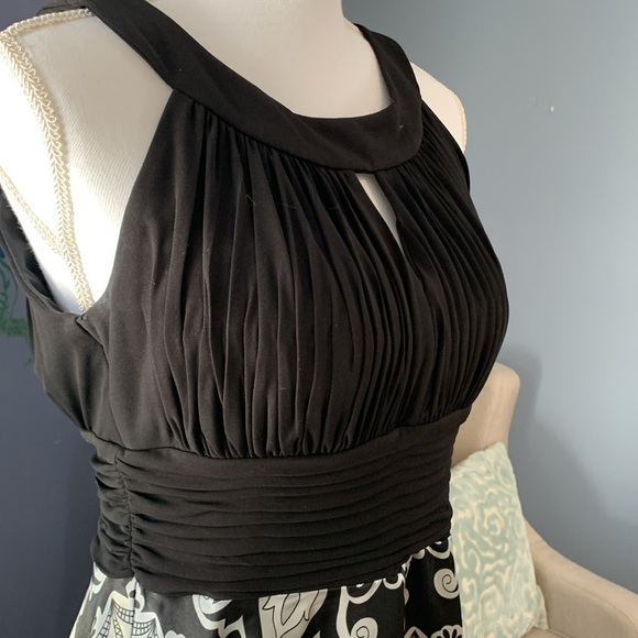 Fun Flirty Special Occasion Dress Size 10 Black Handkerchief Skirt Lined… - Picture 4 of 14